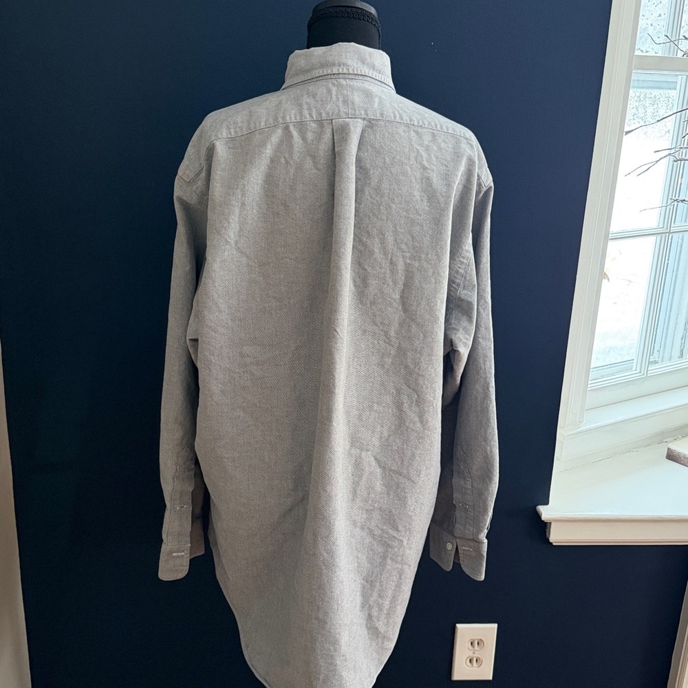 Polo Ralph Lauren Gray Oxford Button Down Shirt Men’s 16.5 Excellent condition - Picture 5 of 5